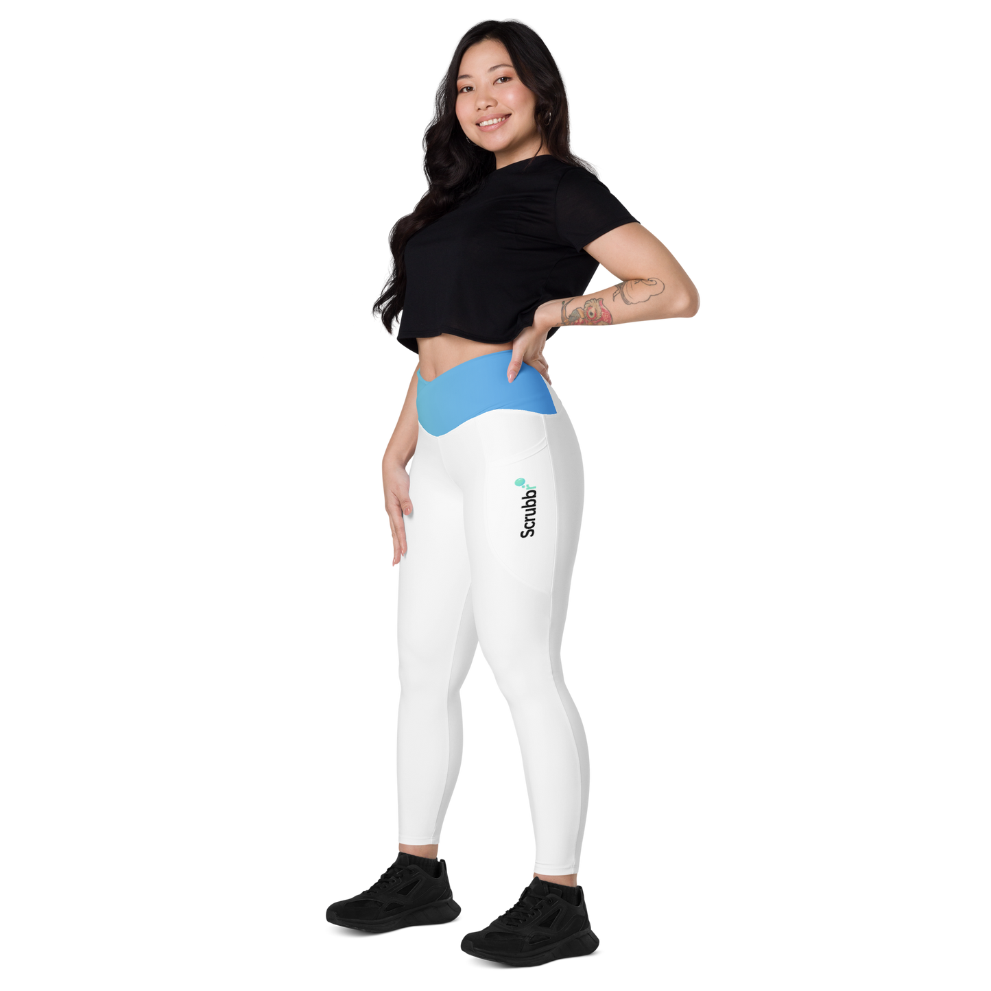 Crossover Leggings w/ Pockets