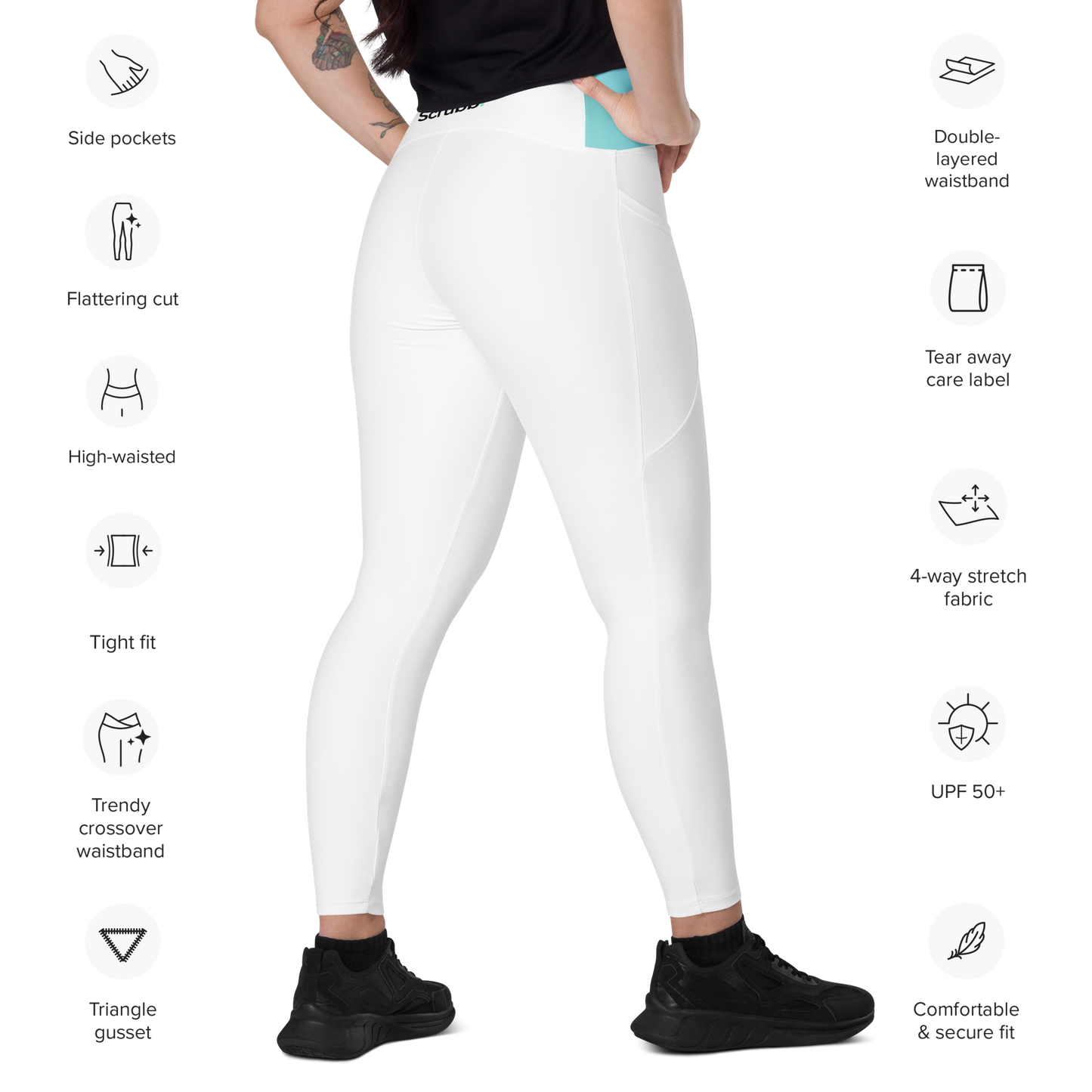 Crossover Leggings w/ Pockets